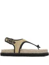 Castañer Open Toe Flat Sandals In 中性色