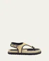 Castañer Open Toe Flat Sandals In Negro