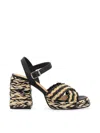 Castaã±er Black Ankle Strap Heels In Black