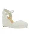 Castaã±er 'carolyn' White Wedges With Strap In White