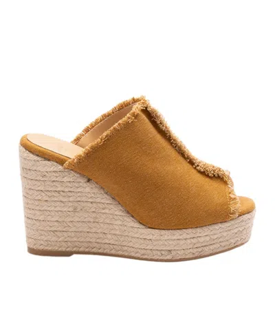 Castaã±er Wedge Sandals In Brown