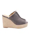 Castaã±er Wedge Sandals In Nude