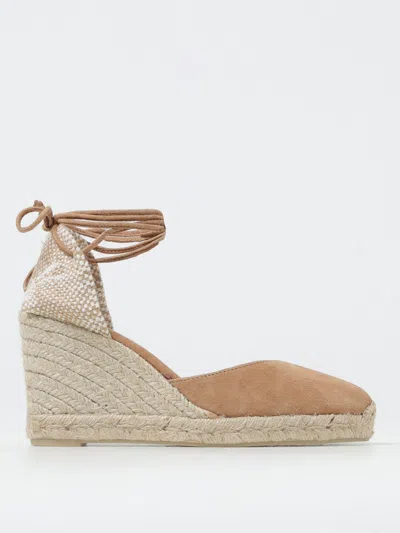 Castaã±er 60mm Tina Jute Canvas Espadrille Wedges In Camel