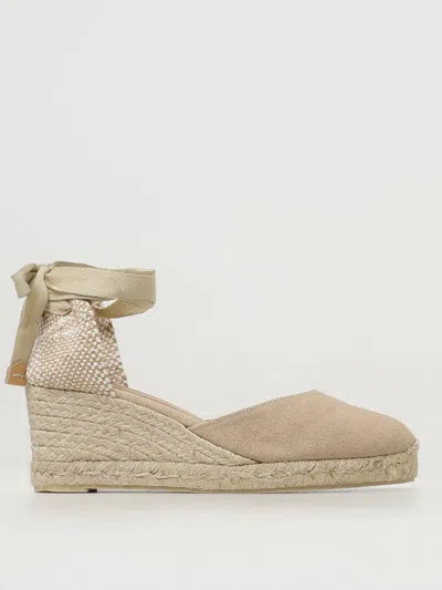 Castaã±er Catrina 80mm Wedge Espadrilles In Sand