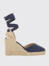 Castaã±er Castañer Woman Espadrilles Navy Size 8.5 Textile Fibers