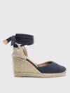 Castaã±er Castañer Woman Espadrilles Navy Size 6.5 Textile Fibers In Blue
