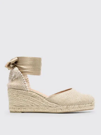 Castaã±er Wedge-heeled Espadrilles In Ivory