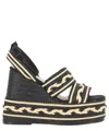 Castaã±er Castañer Woman Espadrilles Black Size 7.5 Textile Fibers In Black