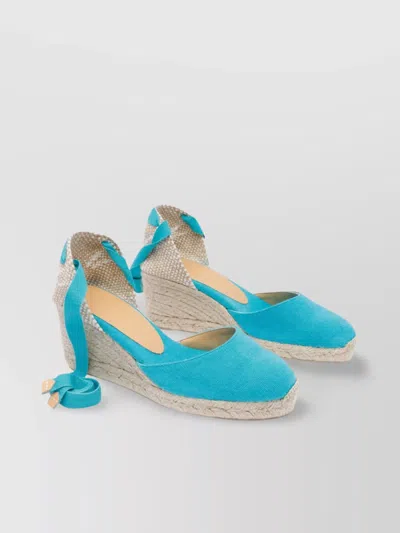 Castaã±er Wedges Closed Back Espadrille Sole In Blue