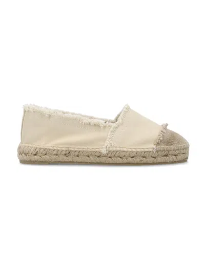 CASTAÃ±ER WHITE CANVAS ESPADRILLES