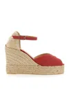 Castaã±er Castañer White Sandal In Red