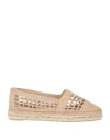 Castaã±er Castañer Woman Espadrilles Beige Size 7.5 Natural Raffia In Neutral