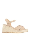 Castaã±er Thea 80mm Wedge Sandals In Beige
