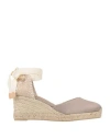 Castaã±er Castañer Woman Espadrilles Light Brown Size 7.5 Textile Fibers In Beige