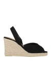 Castaã±er Brisa 90mm Organic Cotton Espadrilles In Black