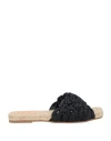 Castaã±er Castañer Woman Espadrilles Black Size 6.5 Textile Fibers In Black