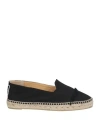 Castaã±er Castañer Woman Espadrilles Black Size 6.5 Textile Fibers