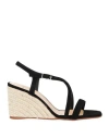 Castaã±er Castañer Woman Espadrilles Black Size 7.5 Leather In Black