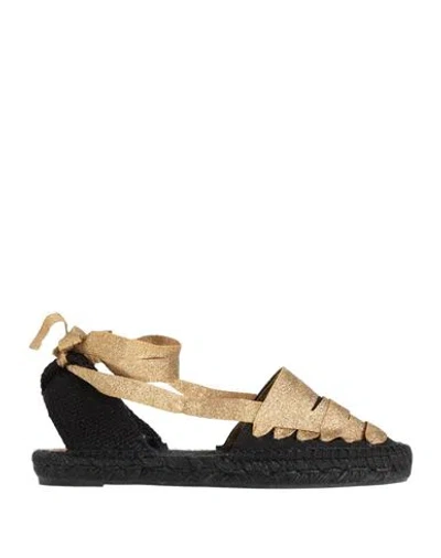 Castaã±er Castañer Woman Espadrilles Black Size 7.5 Textile Fibers