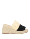 Castaã±er Castañer Woman Espadrilles Black Size 6.5 Textile Fibers