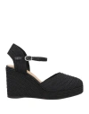 Castaã±er Castañer Woman Espadrilles Black Size 6.5 Textile Fibers In Black