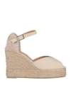 Castaã±er Castañer Woman Espadrilles Cream Size 10 Textile Fibers In White