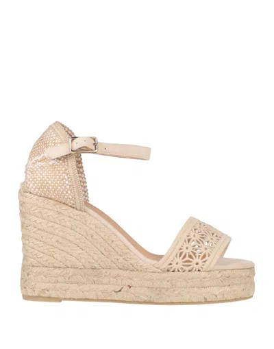 Castaã±er Castañer Woman Espadrilles Ivory Size 10 Textile Fibers In White