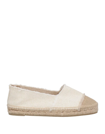 Castaã±er Castañer Woman Espadrilles Ivory Size 6.5 Textile Fibers In White