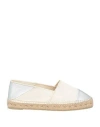 Castaã±er Castañer Woman Espadrilles Ivory Size 7.5 Leather, Textile Fibers In White