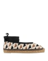 Castaã±er Carina Low Espadrilles In Multicoloured Crochet In White