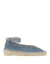 Castaã±er Castañer Woman Espadrilles Light Blue Size 6.5 Textile Fibers