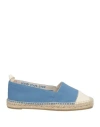 Castaã±er Castañer Woman Espadrilles Light Blue Size 7.5 Textile Fibers