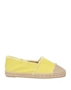 Castaã±er Castañer Woman Espadrilles Lime Green Size 7.5 Textile Fibers