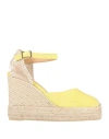 Castaã±er Canvas Ankle-wrap Espadrilles In Green