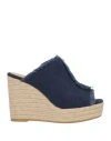 Castaã±er Castañer Woman Espadrilles Midnight Blue Size 7.5 Textile Fibers