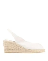 CASTAÃ±ER CASTAÑER WOMAN ESPADRILLES OFF WHITE SIZE 6.5 TEXTILE FIBERS