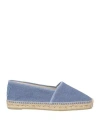 Castaã±er Castañer Woman Espadrilles Pastel Blue Size 7.5 Textile Fibers