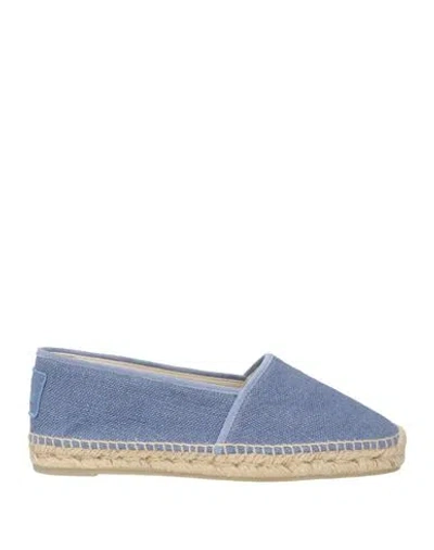 Castaã±er Castañer Woman Espadrilles Pastel Blue Size 5 Textile Fibers