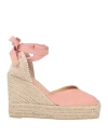 Castaã±er Chiara 105mm Wedge Espadrilles In Pink