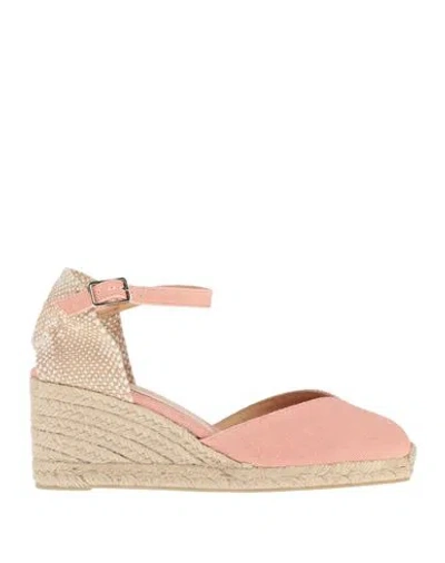 Castaã±er Castañer Woman Espadrilles Pink Size 7.5 Textile Fibers