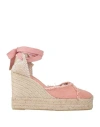 Castaã±er Chiara 105mm Wedge Espadrilles In Pink