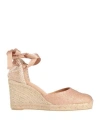 Castaã±er Espadrillas Wedge In Neutral