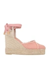 Castaã±er Chiara 105mm Wedge Espadrilles In Pink