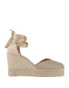 Castaã±er Chiara Wedge Espadrilles In Neutral