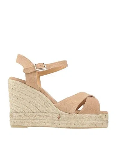 Castaã±er Castañer Woman Espadrilles Sand Size 7.5 Textile Fibers In Beige