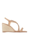 Castaã±er Castañer Woman Espadrilles Sand Size 6.5 Leather In Beige