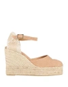 Castaã±er Castañer Woman Espadrilles Sand Size 10 Textile Fibers In Beige