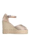 CASTAÃ±ER CASTAÑER WOMAN ESPADRILLES SAND SIZE 7.5 TEXTILE FIBERS