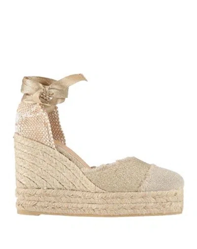 Castaã±er Castañer Woman Espadrilles Sand Size 7.5 Textile Fibers In Beige
