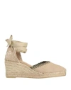 Castaã±er Castañer Woman Espadrilles Sand Size 6.5 Textile Fibers In Beige